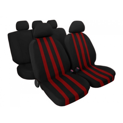 Coprisedili A Strisce - Rossonero Coprisedili A Strisce - Rossonero